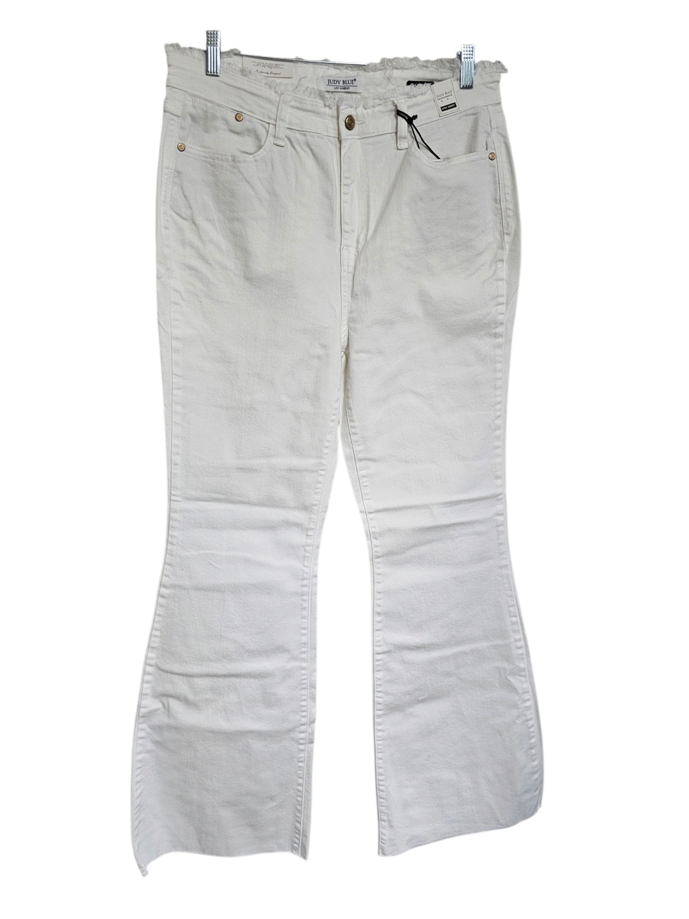 Judy Blue White High-Rise Flare Jeans